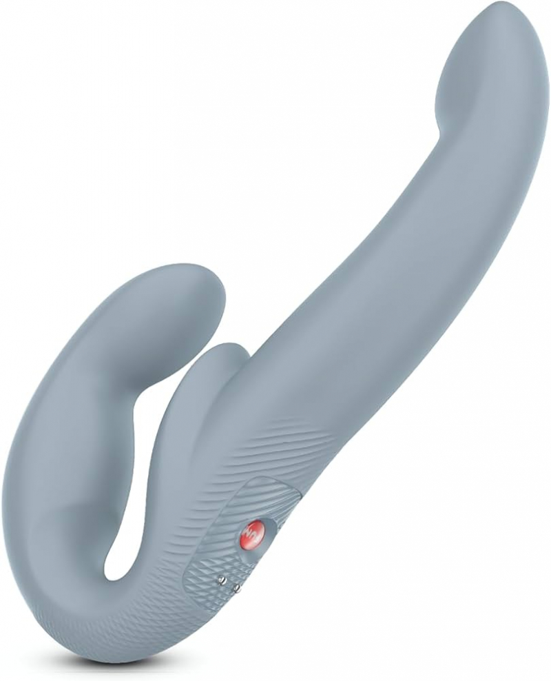 Безремневой анатомический страпон "Fun Factory Share Vibe Pro" голубой 