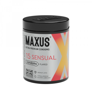 Презервативы с увеличенной формой головки "Maxus Sensual" 15шт